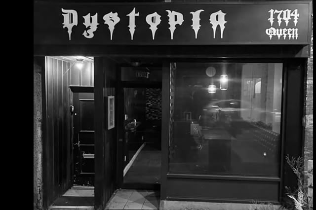 Bar Dystopia, music venue in Toronto, at 1704 Queen St W