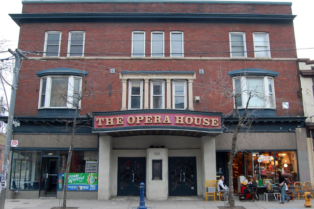 Opera House, music venue in Toronto, at 735 Queen St E