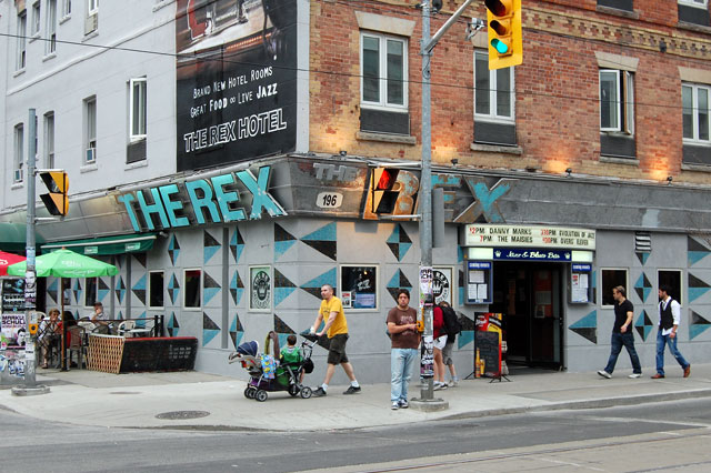 Rex Hotel, music venue in Toronto, at 194 Queen St W